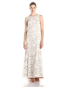 Adrianna Papell - 91906310 Embroidered Sleeveless Evening Gown