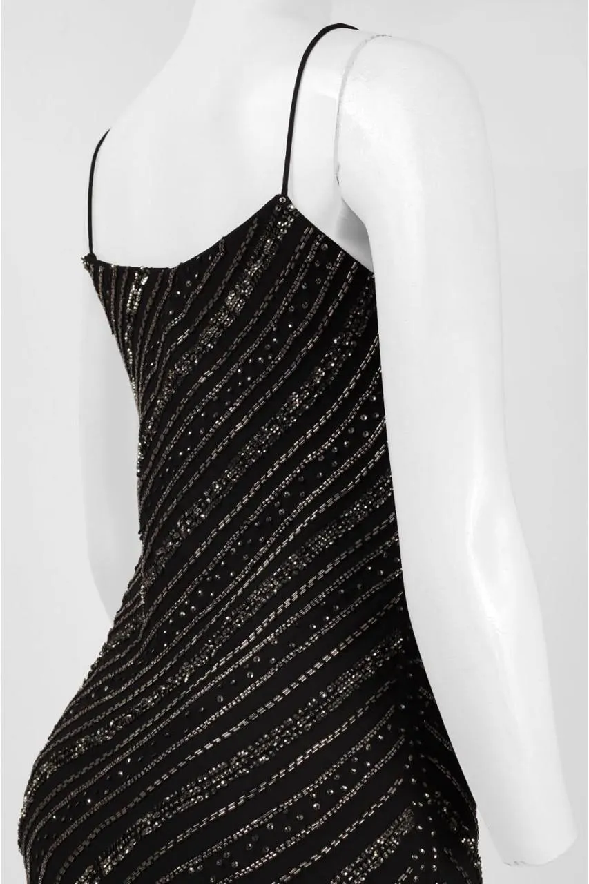 Adrianna Papell - Beaded V-Neck Dress 91925920