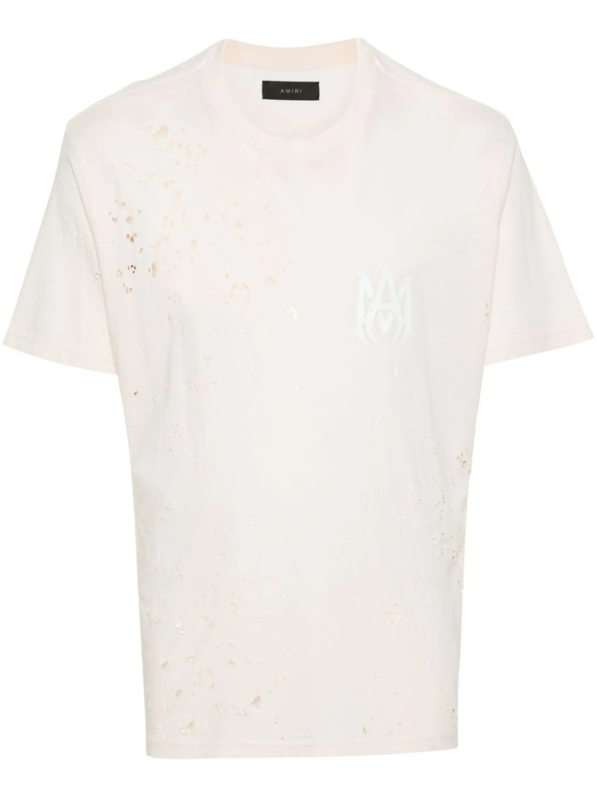 AMIRI  |Crew Neck Monogram Street Style Plain Cotton Short Sleeves