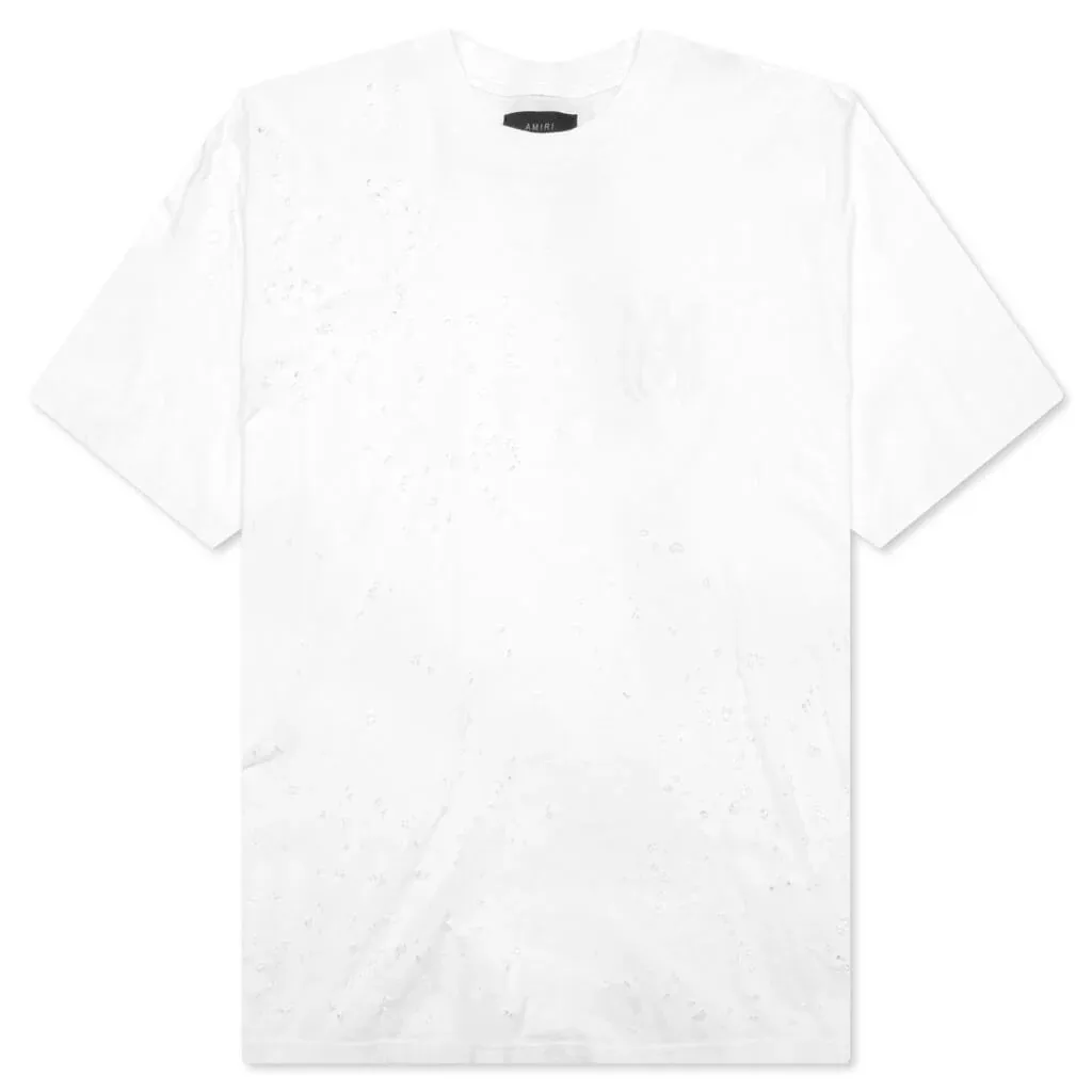 AMIRI  |Crew Neck Street Style Plain Cotton Short Sleeves Logo