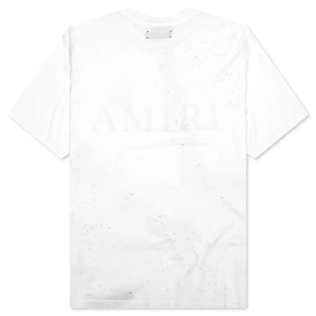 AMIRI  |Crew Neck Street Style Plain Cotton Short Sleeves Logo