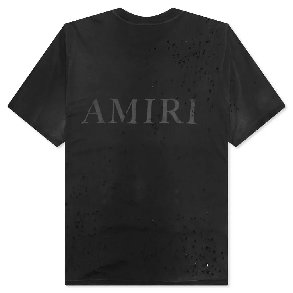 AMIRI  |Crew Neck Street Style Plain Cotton Short Sleeves Logo