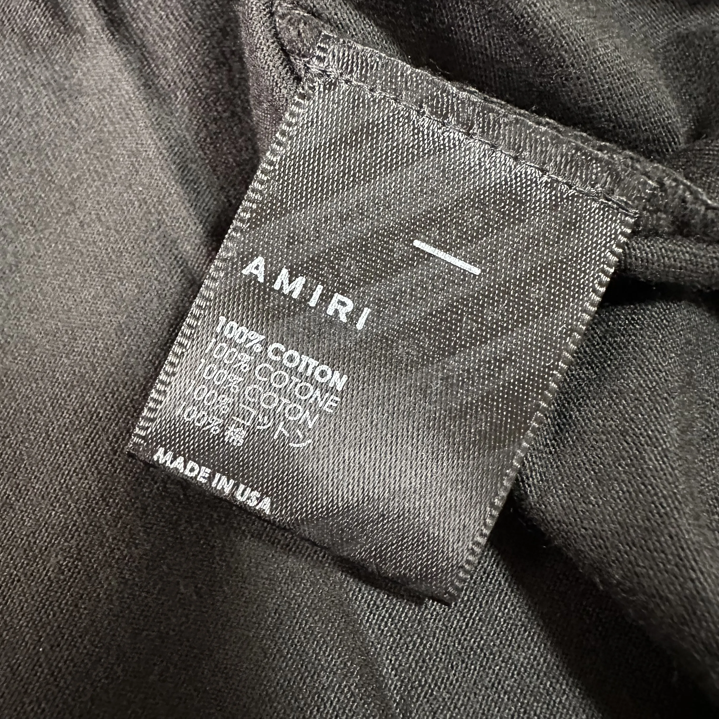 AMIRI  |Crew Neck Street Style Plain Cotton Short Sleeves Oversized