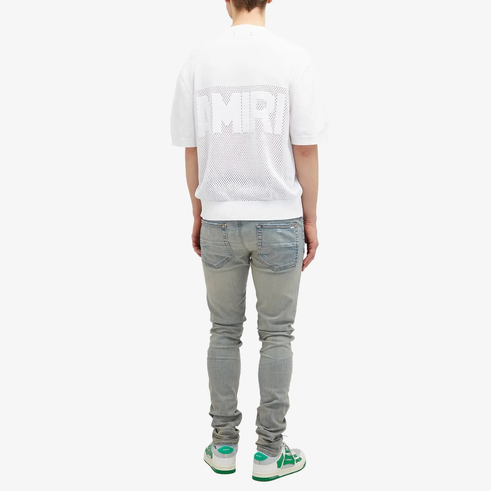 AMIRI  |Crew Neck Street Style Short Sleeves Logo Crew Neck T-Shirts