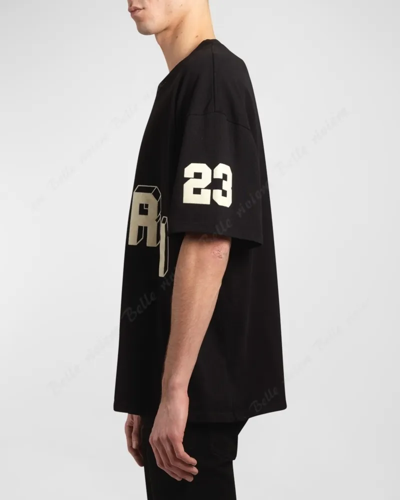 AMIRI  |Crew Neck Unisex Street Style Cotton Short Sleeves Oversized