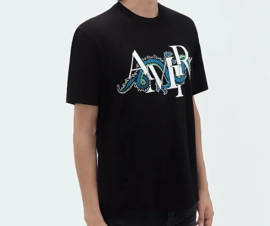 AMIRI  |Street Style Plain Cotton Short Sleeves Logo T-Shirts