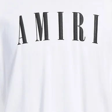 AMIRI  |Unisex Street Style U-Neck Plain Cotton Short Sleeves Logo