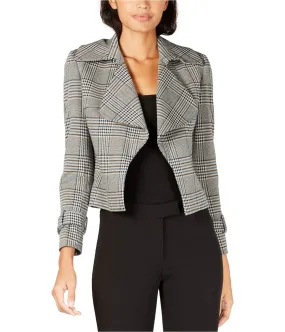 Anne Klein Womens Houndstooth Jacket