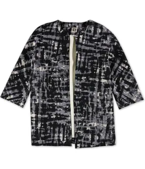 Anne Klein Womens Printed Blazer Jacket