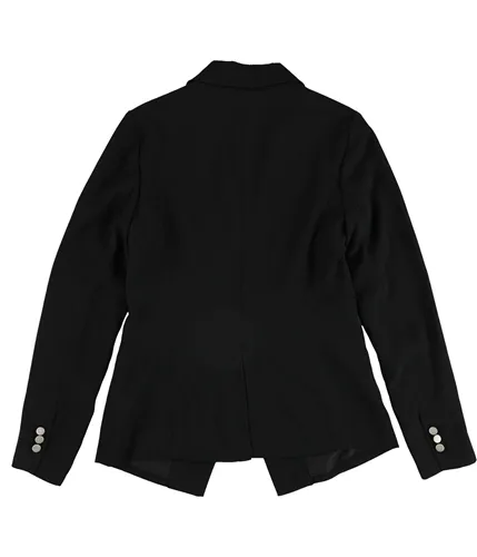 Bar Iii Womens Notched Collar One Button Blazer Jacket