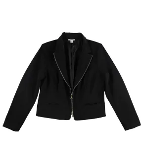 Bar Iii Womens Zippered Blazer Jacket