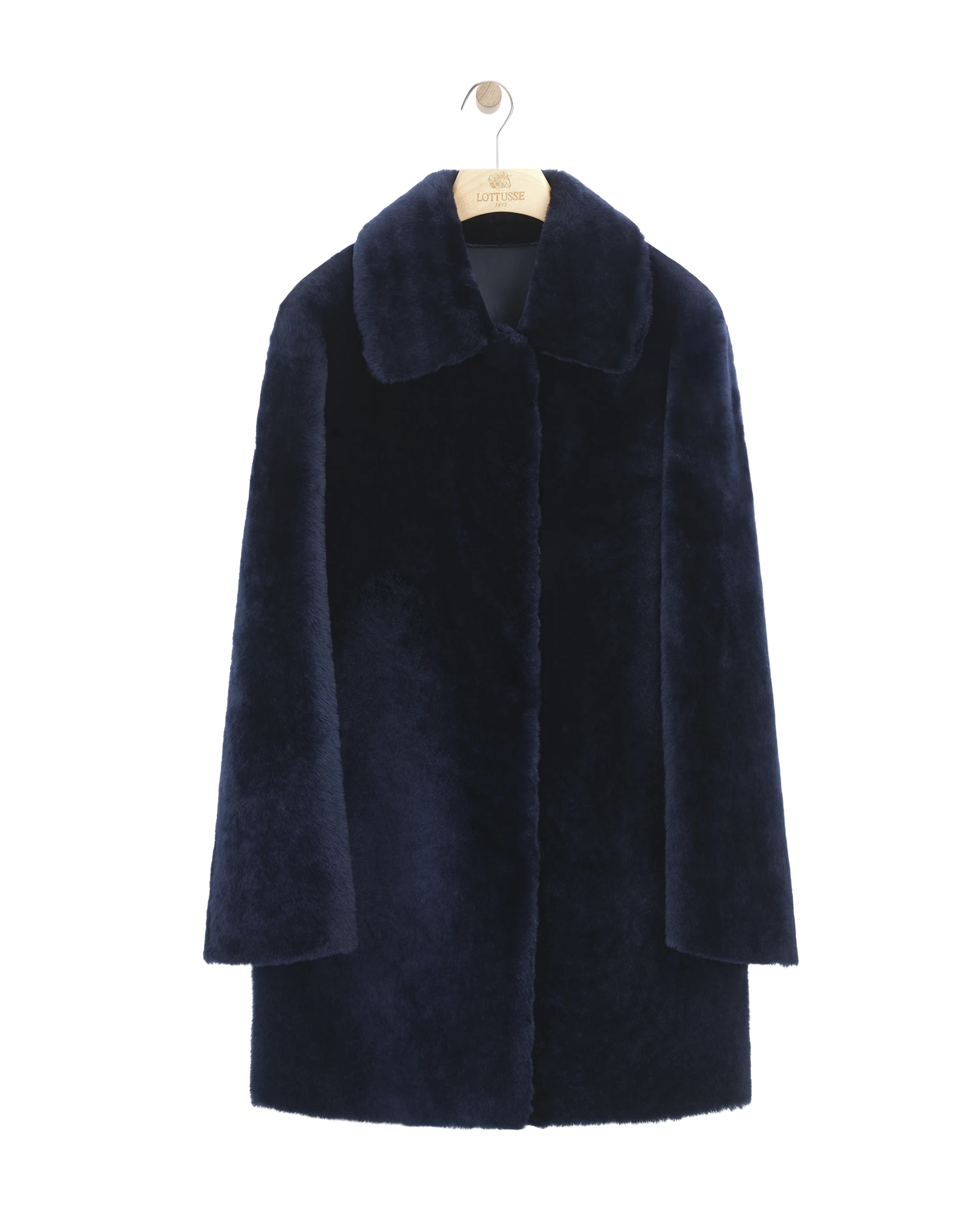 Basel Navy Lamb Coat