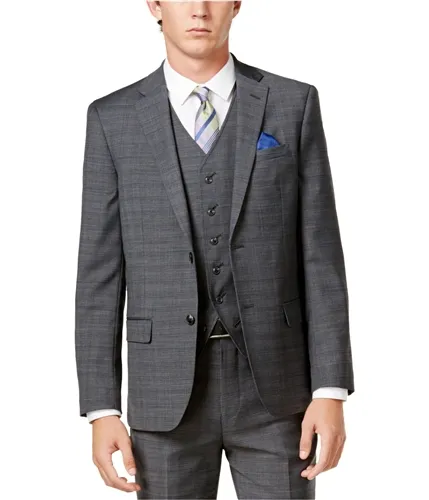 Ben Sherman Mens Windowpane Two Button Blazer Jacket, TW1