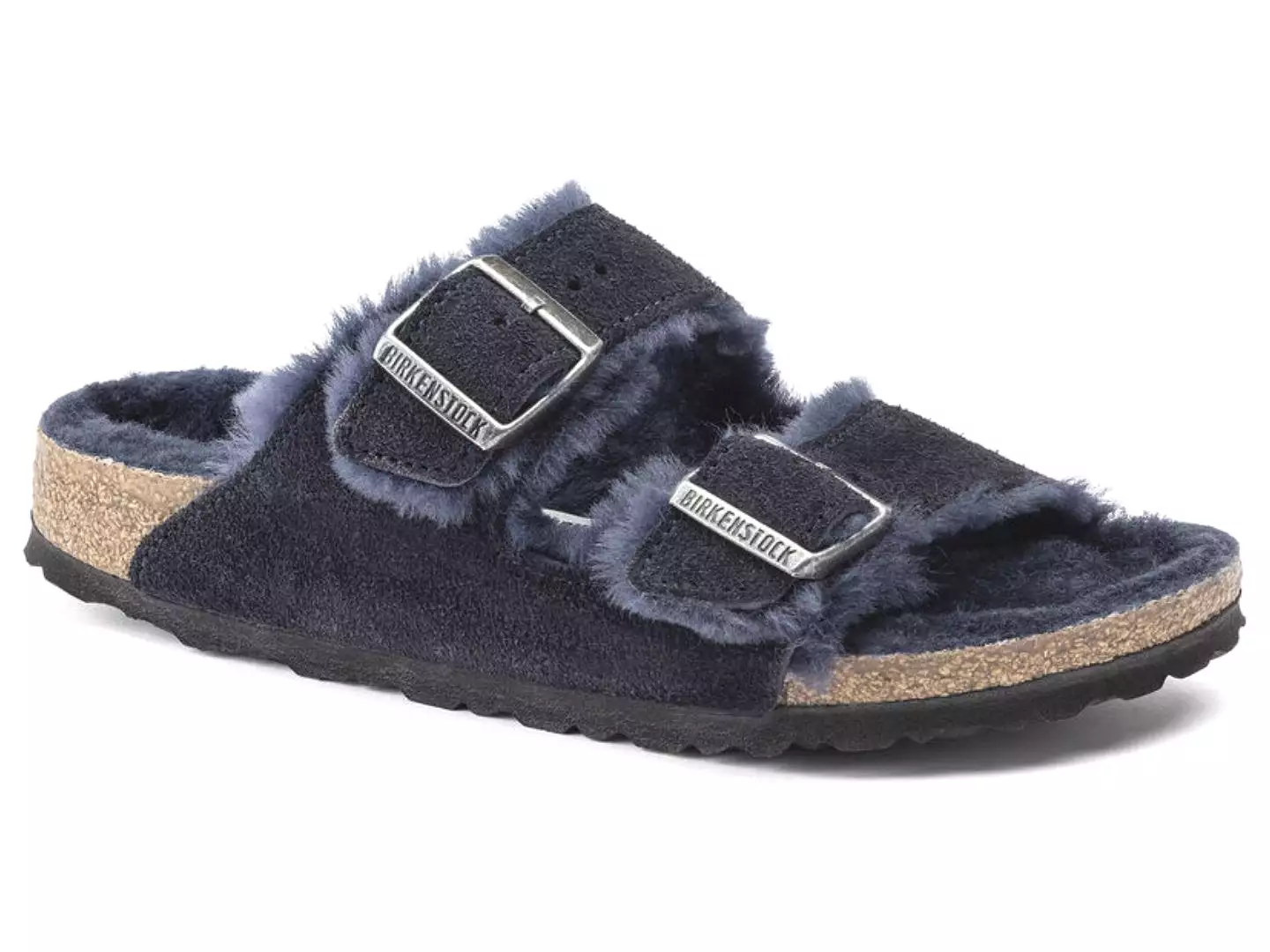 Birkenstock: Arizona Shearling in Midnight