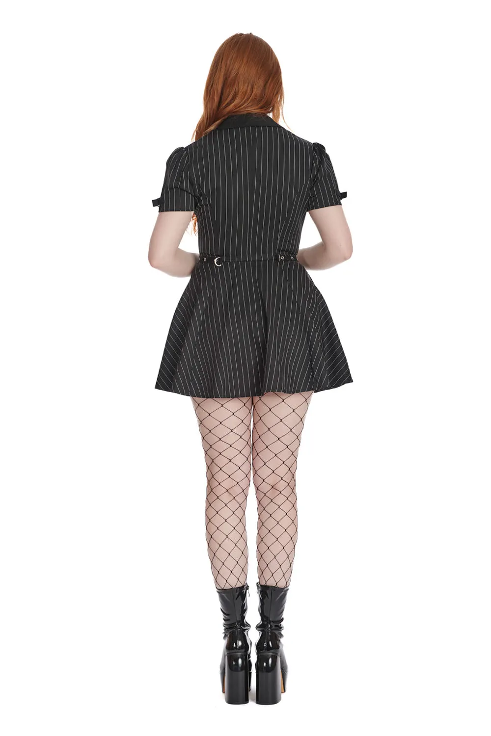 BLACK CORE BUTTON UP DRESS