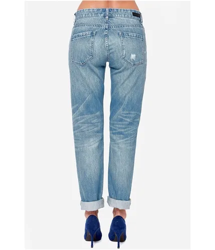 [Blank Nyc] Womens Light Wash Relaxed Straight Leg Jeans