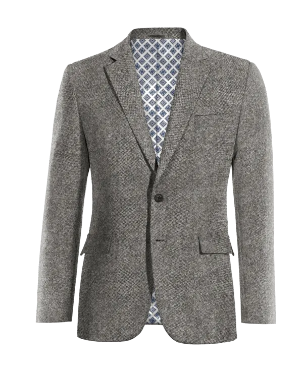  Blazer gris claro de donegal tweed edición limitada