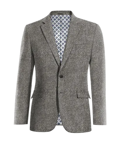  Blazer gris claro de donegal tweed edición limitada