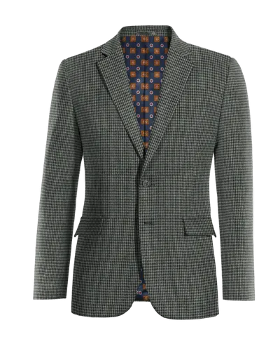  Blazer gris oscuro de tweed pata de gallo edición limitada