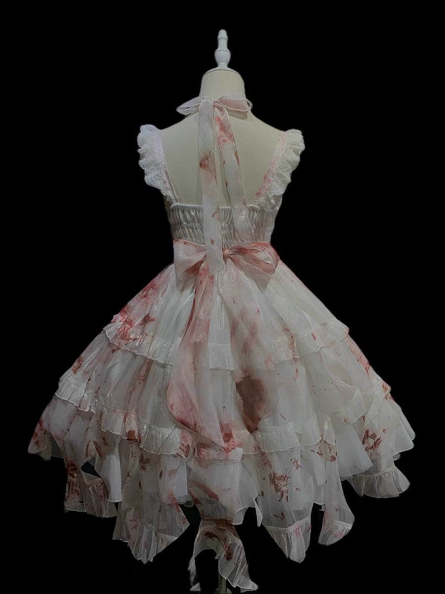 bloody rose goth lolita dress