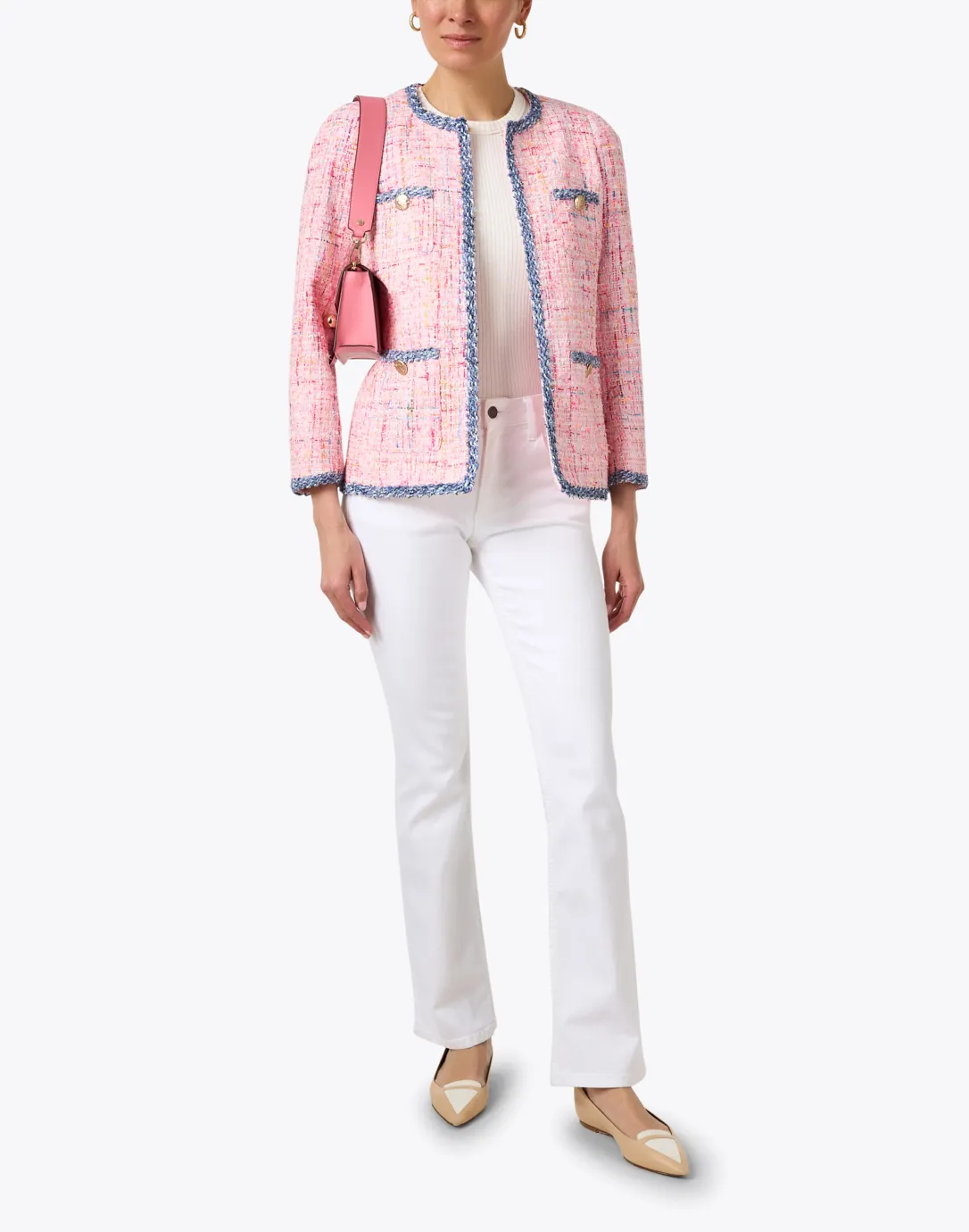 Cindya Pink Tweed Jacket