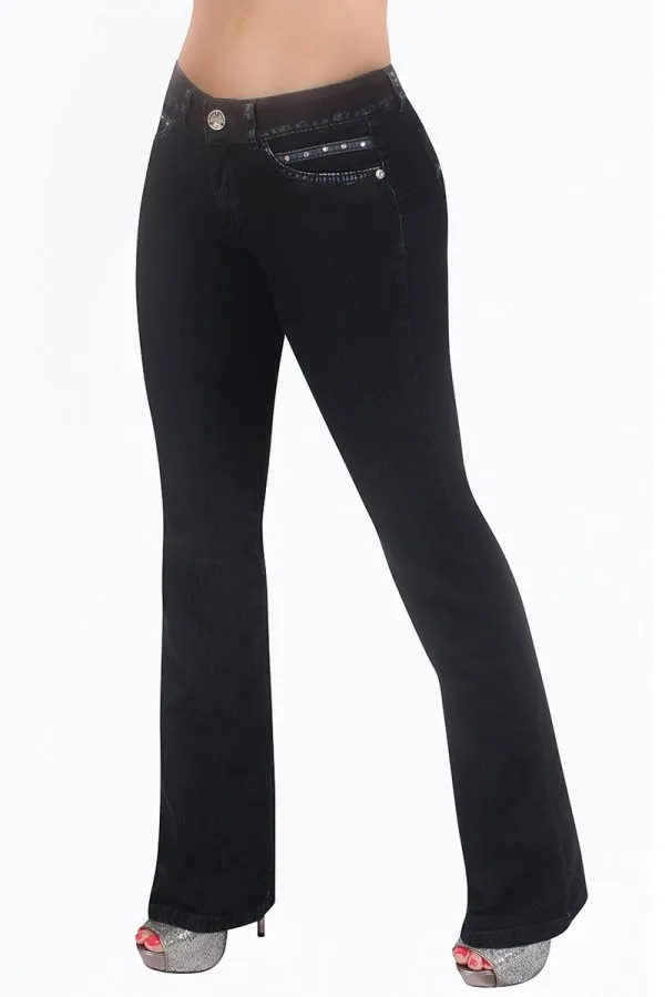 Classic Shapewear High Rise Control Bootcut Jeans