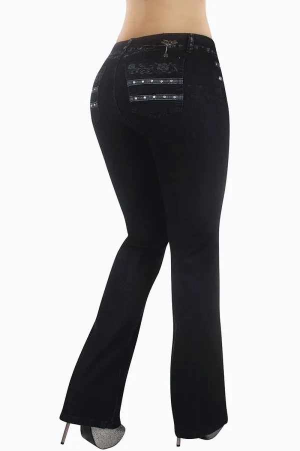 Classic Shapewear High Rise Control Bootcut Jeans