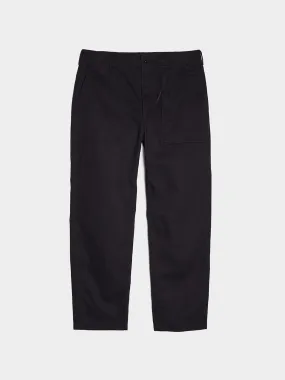 Cotton Heavy Twill Fatigue Pant, Black