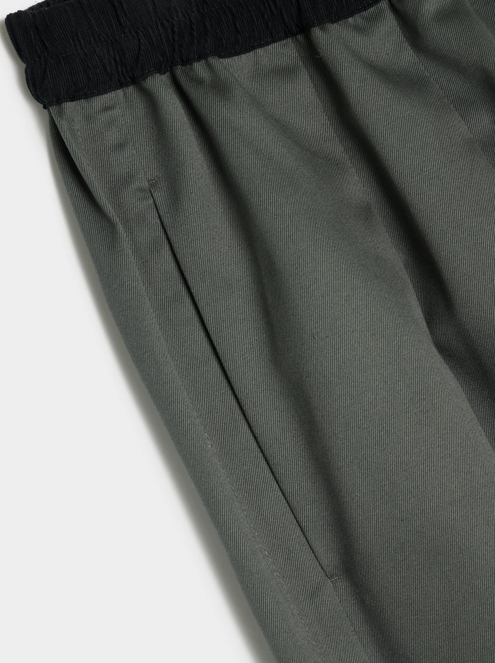 Cotton Stone Washed Pant, Dark Grey