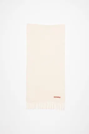 Fringe wool scarf – Narrow