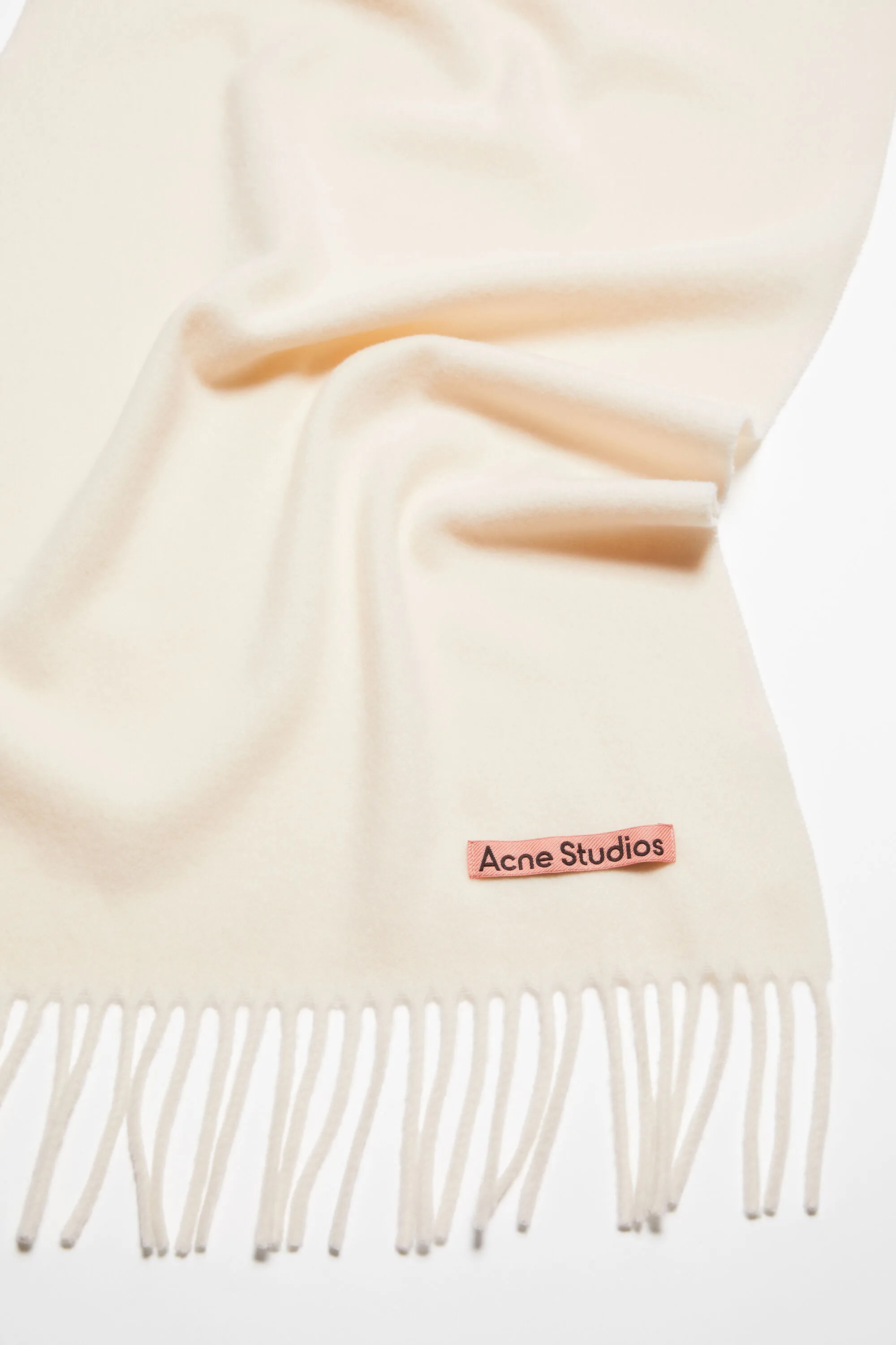 Fringe wool scarf – Narrow