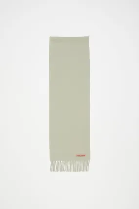 Fringe wool scarf - skinny