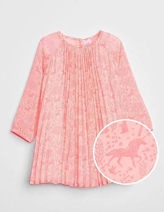 GAP Baby Pink Sarah Jessica Parker Pleated Dress