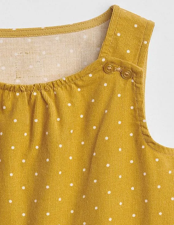 GAP Baby Yellow Cord Fit and Flare Dress