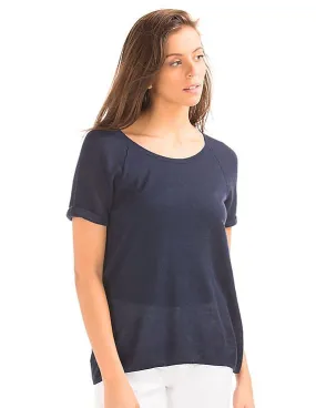 GAP Women Blue Raglan Sweater