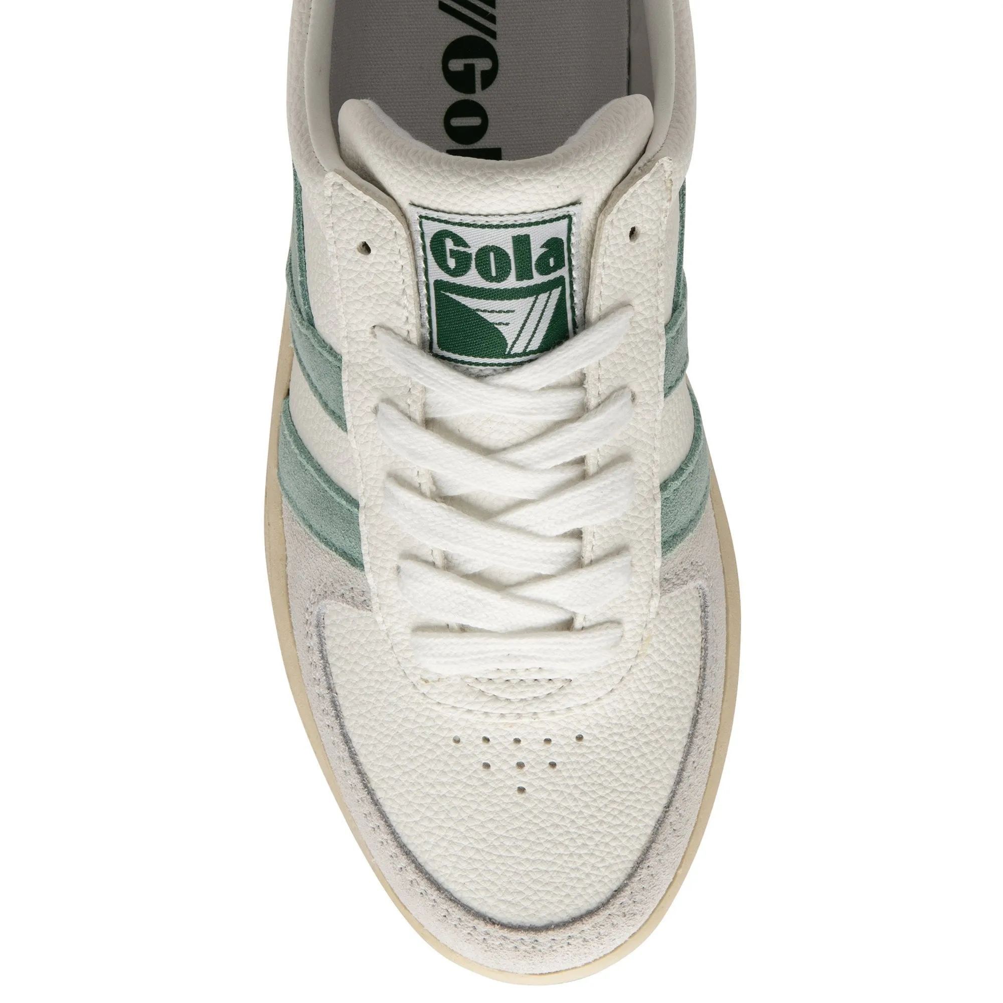 Grandslam Trident Sneaker (White + Green Mist + Evergreen)