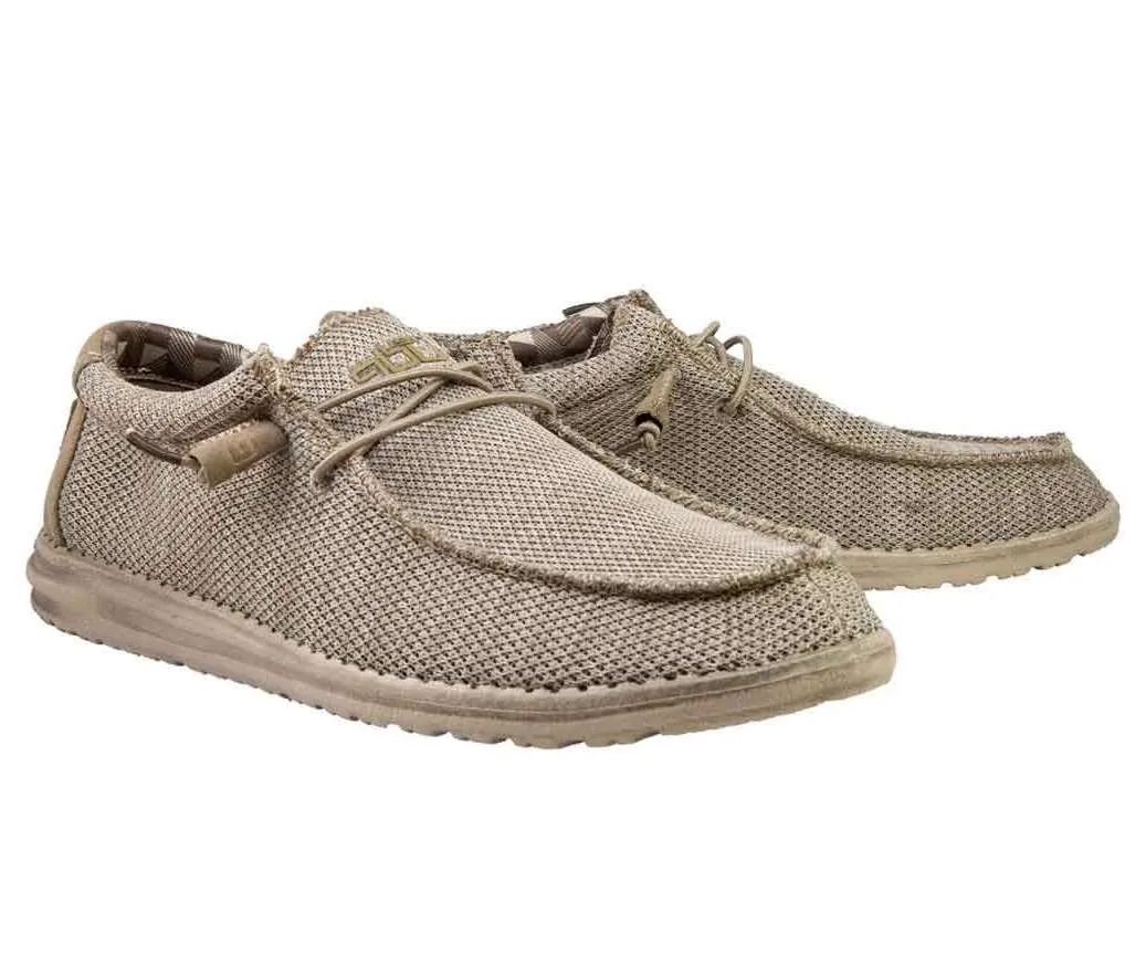 Hey Dude Men’s Wally Sox Shoes – Beige