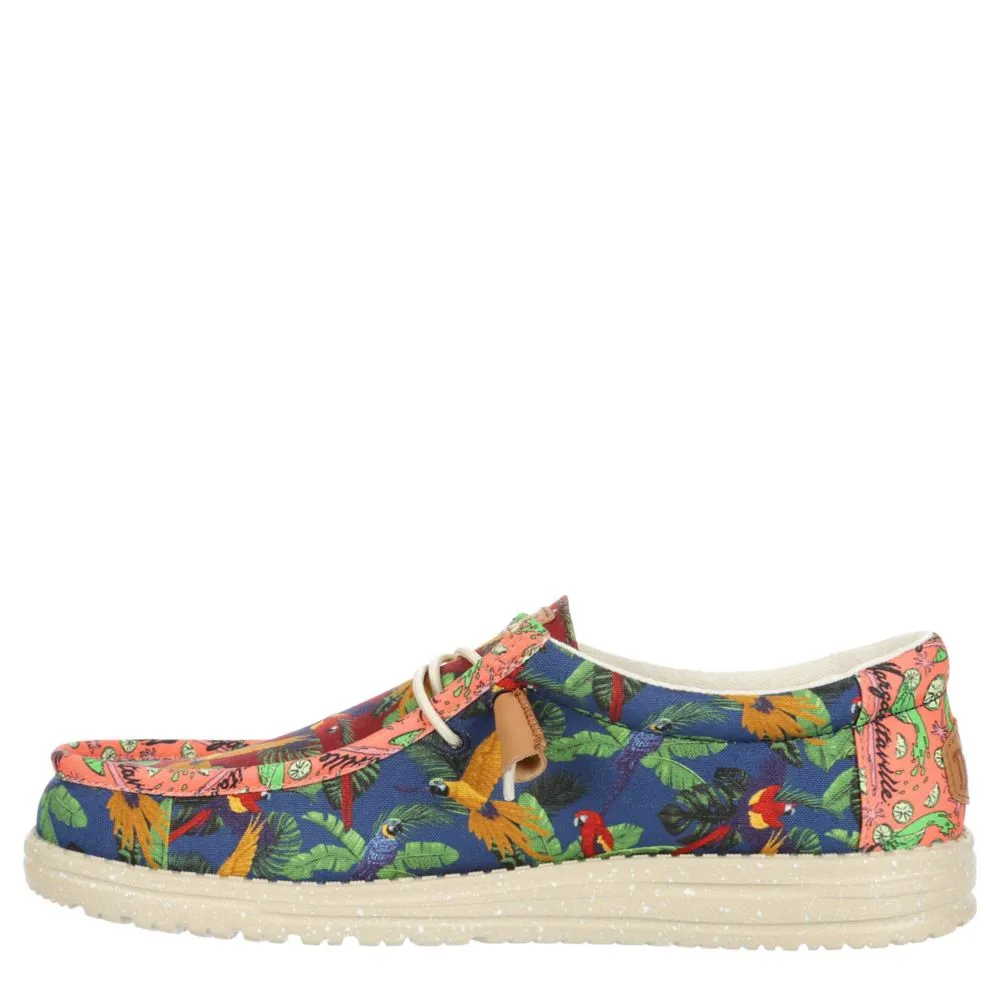 HEYDUDE  MENS WALLY MARGARITAVILLE SLIP ON SNEAKER