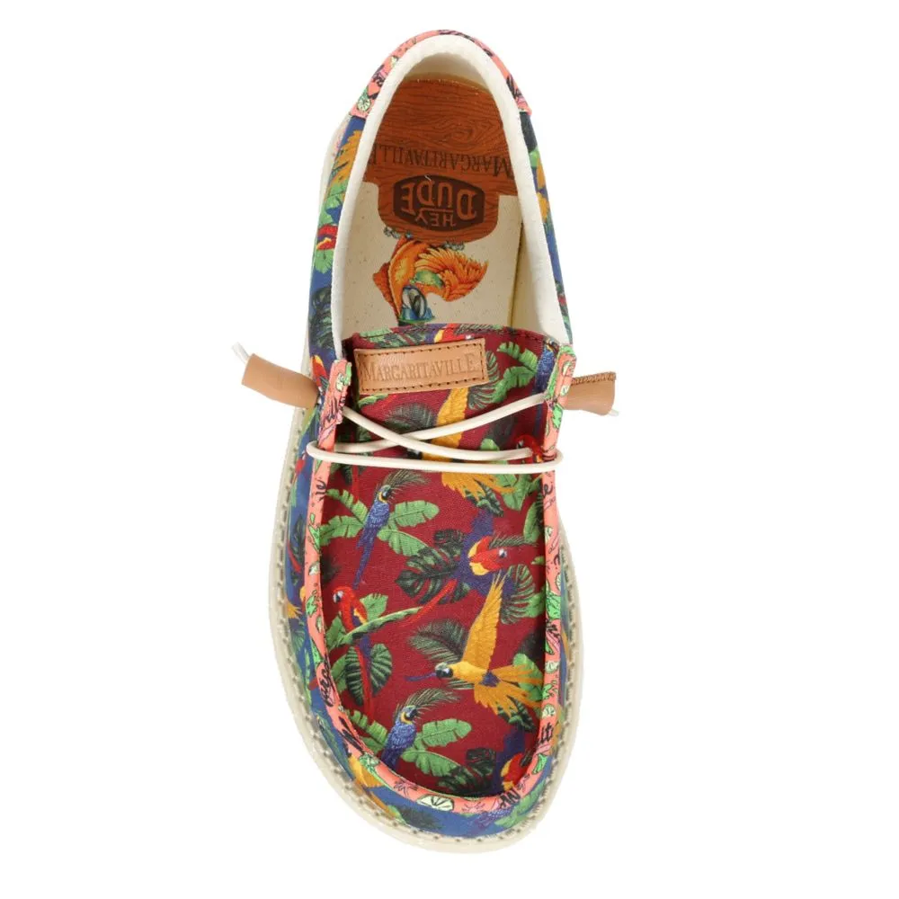 HEYDUDE  MENS WALLY MARGARITAVILLE SLIP ON SNEAKER