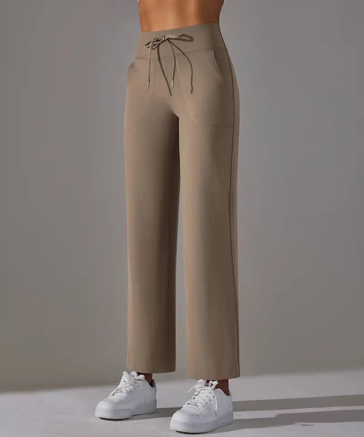 High Waist Wide Leg Flare Pants with Pockets