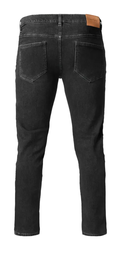  Jeans slim fit tobilleros washed black