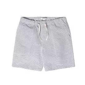 KESTIN Pease Short in Midnight / Ecru Stripe