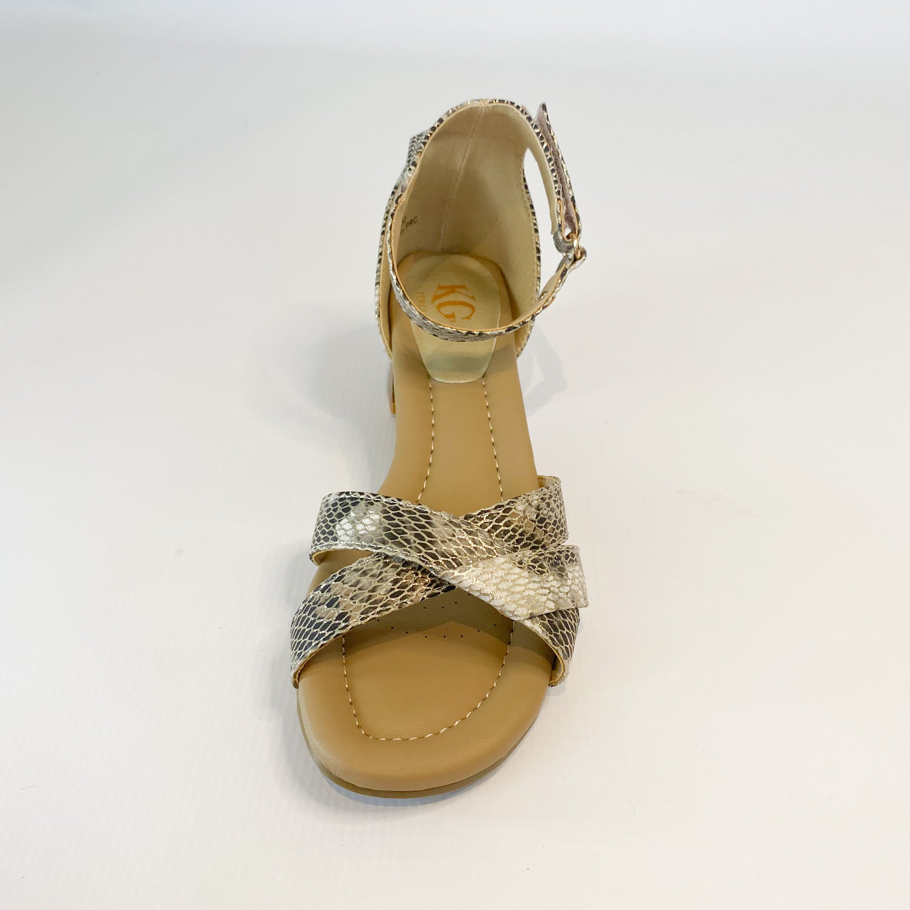 KG taupe strappy blockheel sandal