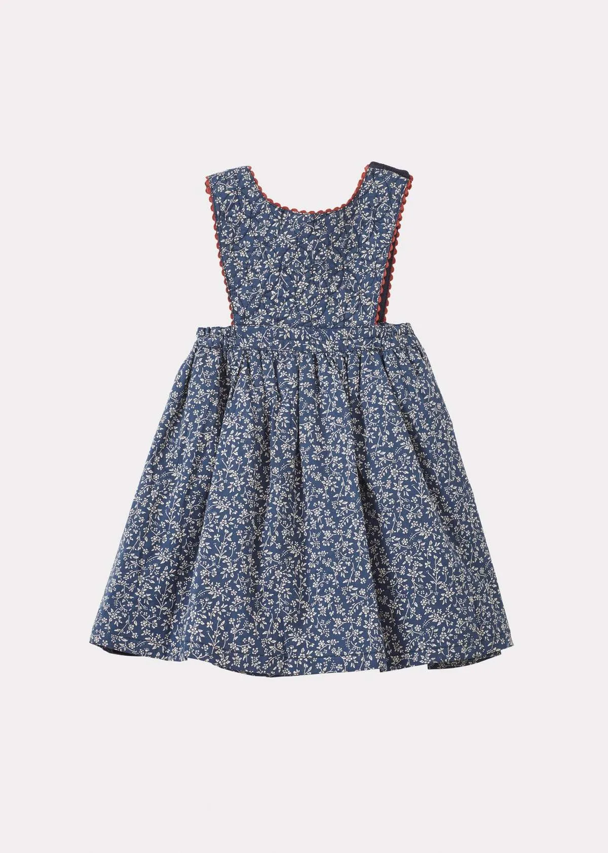 Kids Caramel COLIMA BABY DRESS - NAVY FLORAL