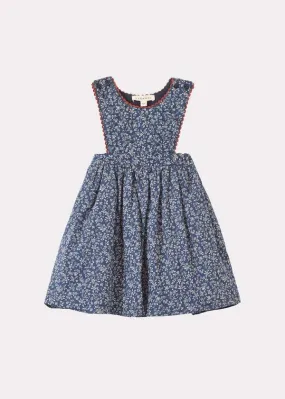 Kids Caramel COLIMA BABY DRESS - NAVY FLORAL