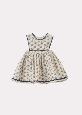 kids Caramel JUPITER BABY DRESS - POLKA FLORAL