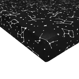 Kyte Baby Printed Crib Sheet in Midnight Constellation