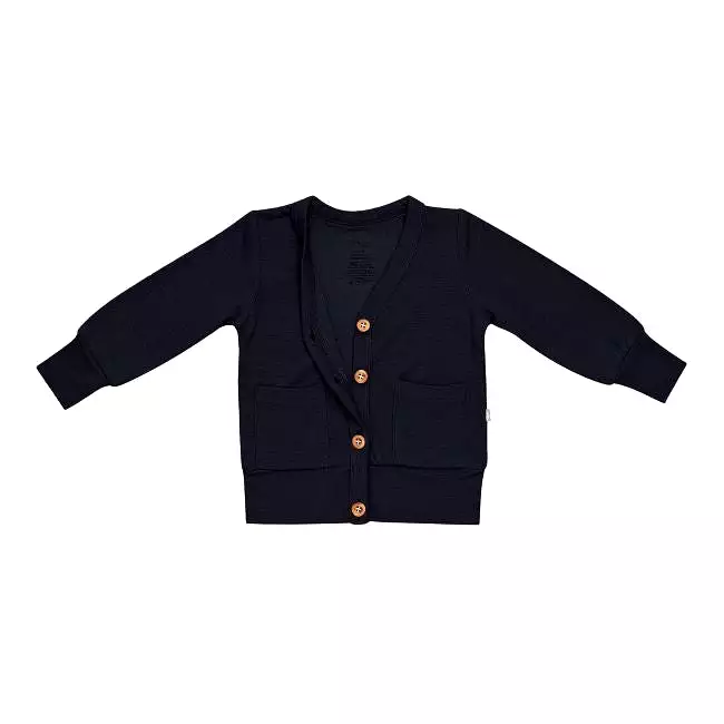 Kyte Baby Toddler Jersey Cardigan in Midnight