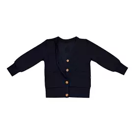 Kyte Baby Toddler Jersey Cardigan in Midnight