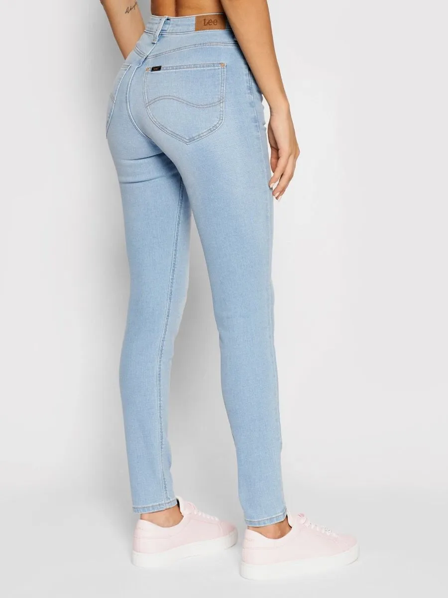 Lee Scarlett High Skinny Stretch Jeans Bleached Azur